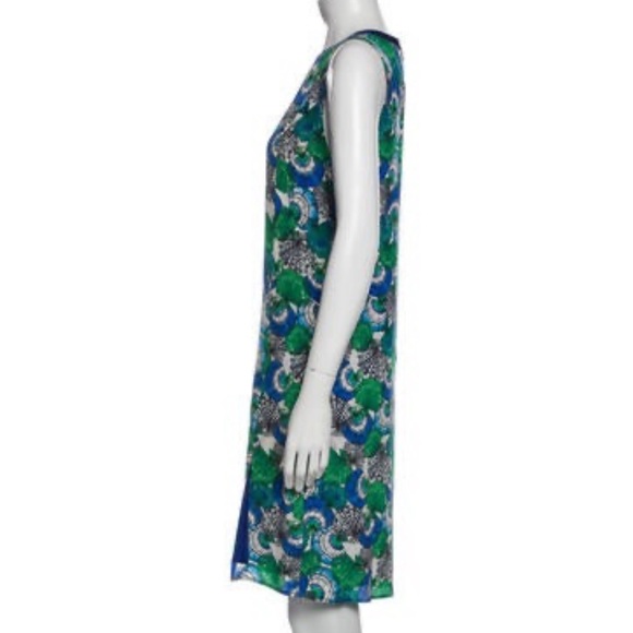 Gorgeous Emilio Pucci Shift Dress in Blue and Green Shell Print - Picture 4 of 6